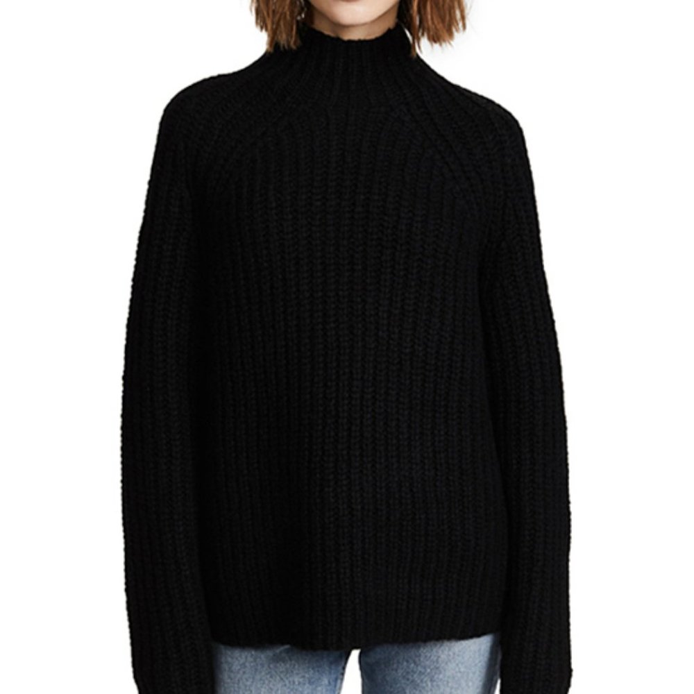 Theory Rifonia Turtleneck Wool Cashmere Sweater